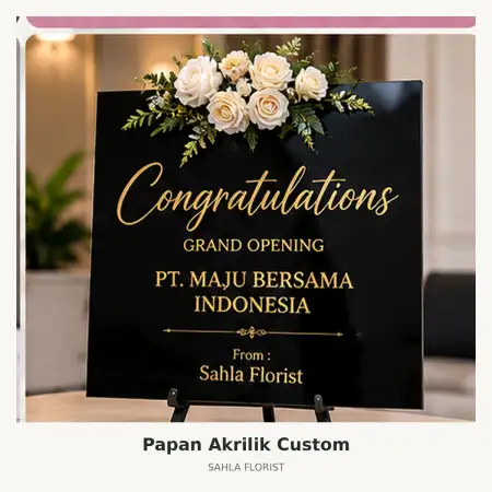 Papan Bunga Akrilik Sasana Kriya Tmii